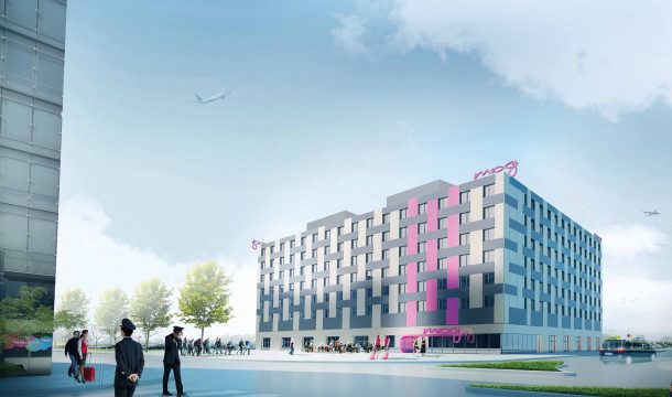 Rendering Hotel Moxy in Wien