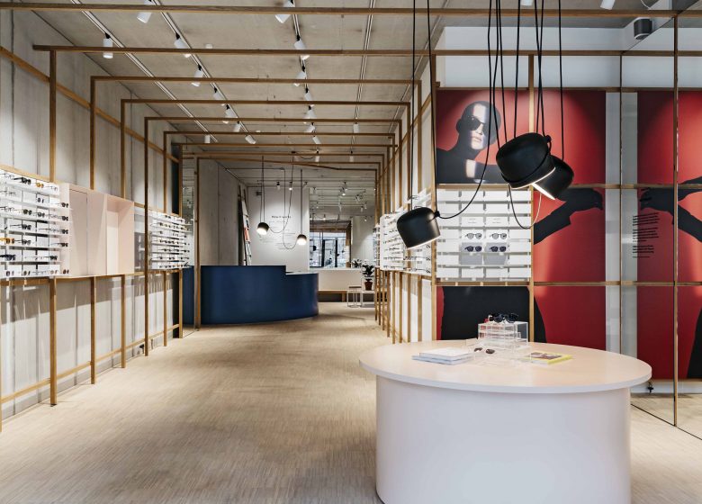 Interior of the Ace & Tate store in Berlin