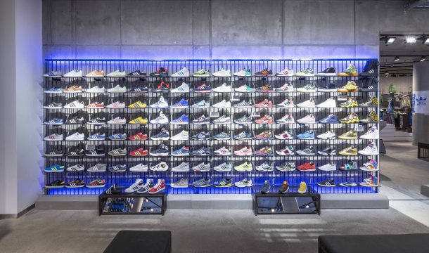 Adidas store in Berlin visiual elements