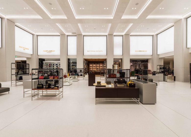 Department Store Alsterhaus with the Accessories Hall and the presentation of luxury brands