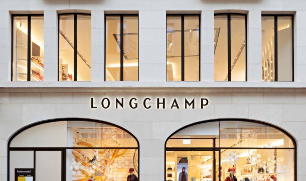 Fassade und Schaufenser bei Longchamp in München