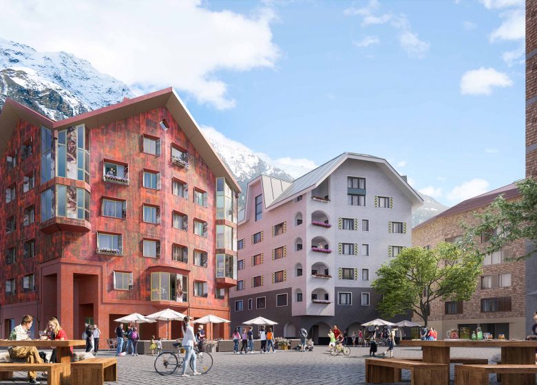 Fassade Feriendomizil, Ferienwohnung und Zweitwohnung im Haus Alpenrose in Andermatt